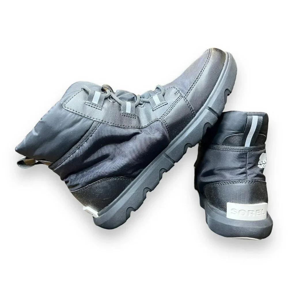 Sorel Explorer II Carnival Sport Ankle Boots,‎ Black, Women's 10.5 New